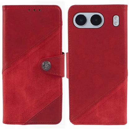 For OnePlus Nord 4 Case Leather Wallet Stand Phone Cover Texture Splicing