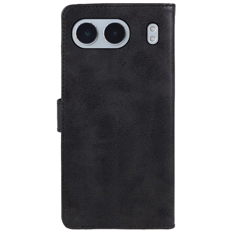 For OnePlus Nord 4 Case Card Holder Wallet PU Leather Phone Cover Calf Texture Wrist Strap
