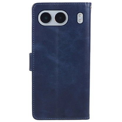 For OnePlus Nord 4 Case Card Holder Wallet PU Leather Phone Cover Calf Texture Wrist Strap