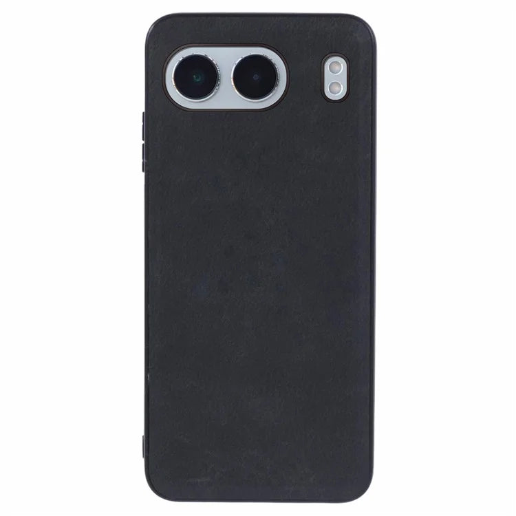 For OnePlus Nord 4 Case Leather Coated PC+TPU Retro Phone Back Cover