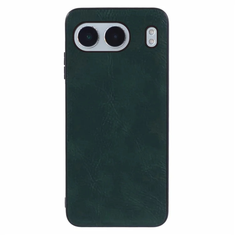 For OnePlus Nord 4 Case Leather Coated PC+TPU Retro Phone Back Cover