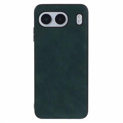 For OnePlus Nord 4 Case Leather Coated PC+TPU Retro Phone Back Cover
