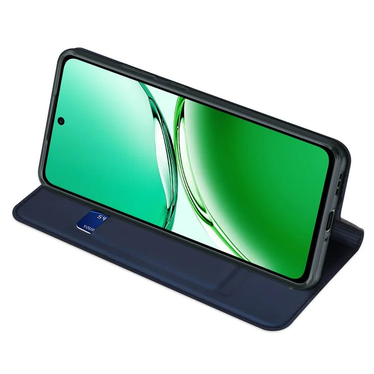 DUX DUCIS Skin Pro Series For Oppo Reno12 F 4G / 5G Case Card Slot PU Leather Cover Stand View
