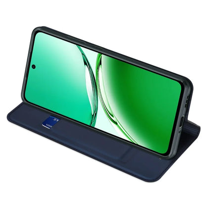 DUX DUCIS Skin Pro Series For Oppo Reno12 F 4G / 5G Case Card Slot PU Leather Cover Stand View