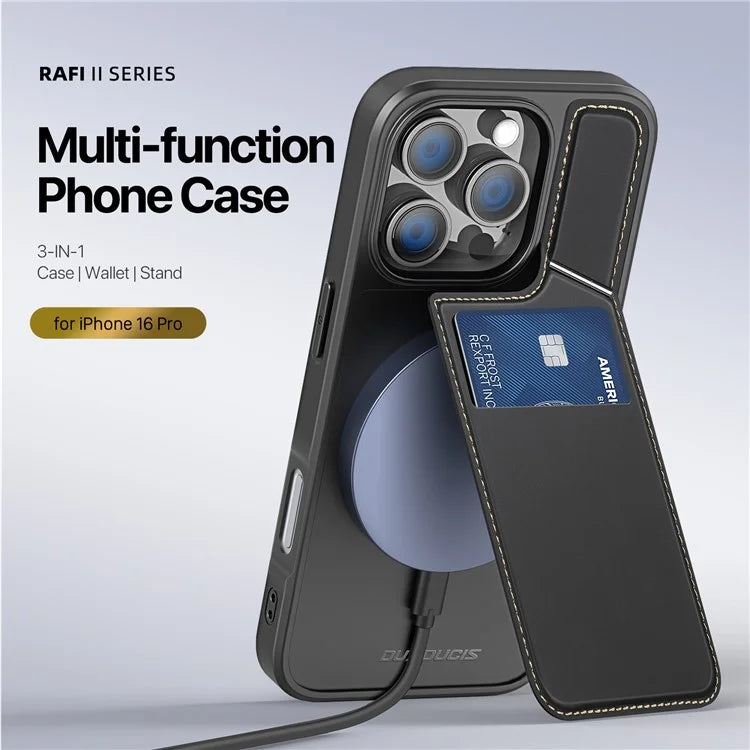 DUX DUCIS Rafi II Series for iPhone 16 Pro Max Case Compatible with MagSafe Card Slots Phone Cover