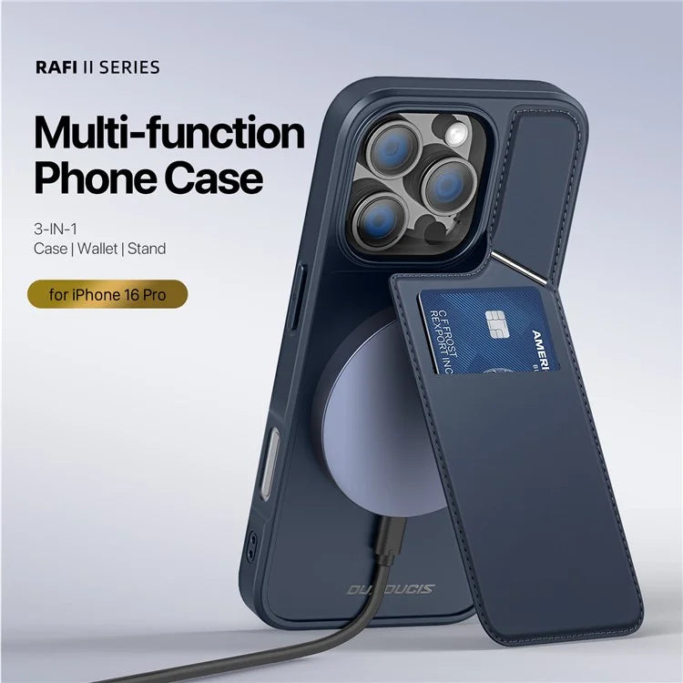 DUX DUCIS Rafi II Series for iPhone 16 Pro Max Case Compatible with MagSafe Card Slots Phone Cover