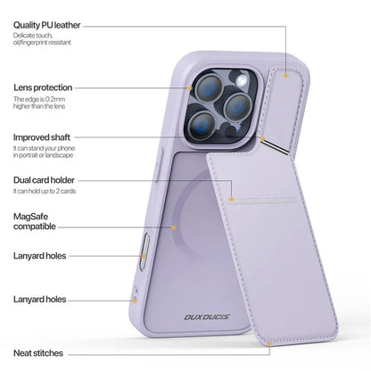 DUX DUCIS Rafi II Series for iPhone 16 Pro Max Case Compatible with MagSafe Card Slots Phone Cover