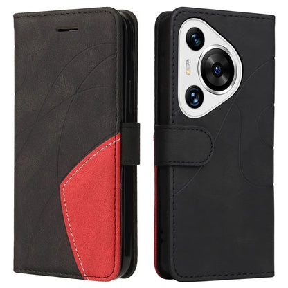 KT Leather Series-1 For Huawei Pura 70 Pro / Pura 70 Pro+ Case Color Splicing Phone Cover with Card Holder