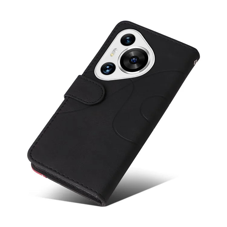 KT Leather Series-1 For Huawei Pura 70 Pro / Pura 70 Pro+ Case Color Splicing Phone Cover with Card Holder