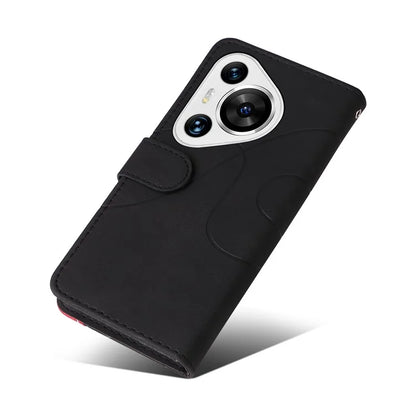 KT Leather Series-1 For Huawei Pura 70 Pro / Pura 70 Pro+ Case Color Splicing Phone Cover with Card Holder