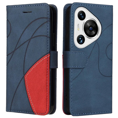 KT Leather Series-1 For Huawei Pura 70 Pro / Pura 70 Pro+ Case Color Splicing Phone Cover with Card Holder