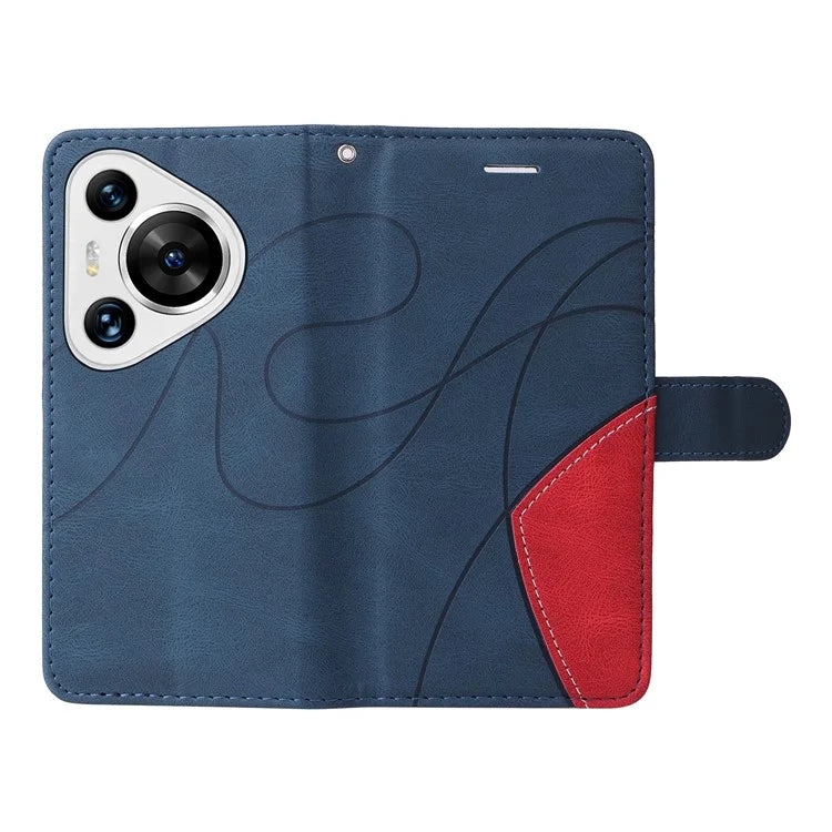 KT Leather Series-1 For Huawei Pura 70 Pro / Pura 70 Pro+ Case Color Splicing Phone Cover with Card Holder
