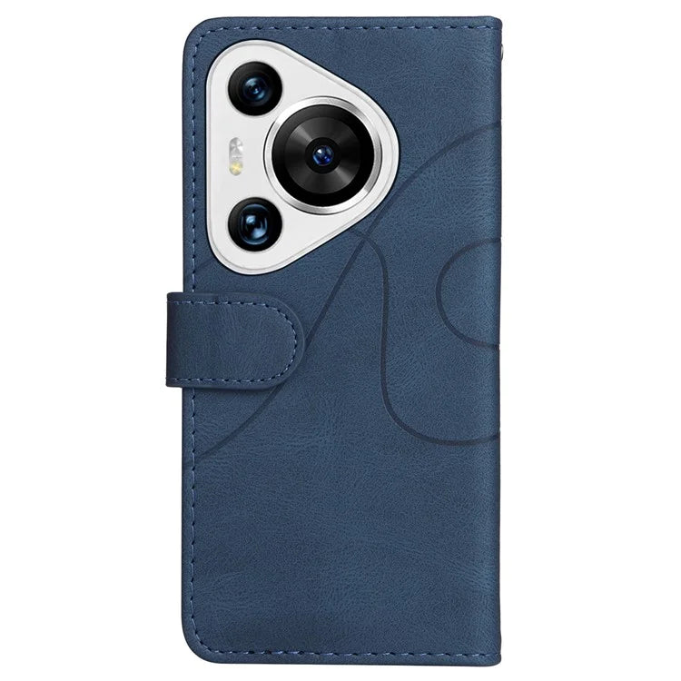 KT Leather Series-1 For Huawei Pura 70 Pro / Pura 70 Pro+ Case Color Splicing Phone Cover with Card Holder