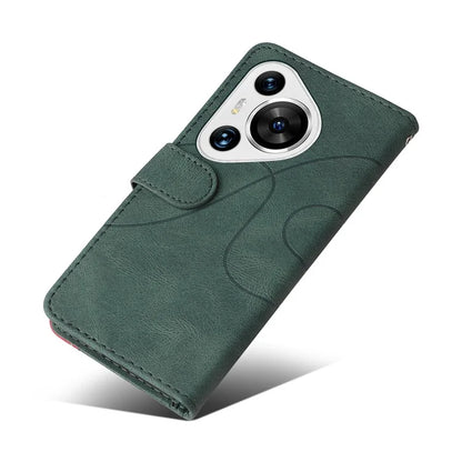 KT Leather Series-1 For Huawei Pura 70 Pro / Pura 70 Pro+ Case Color Splicing Phone Cover with Card Holder