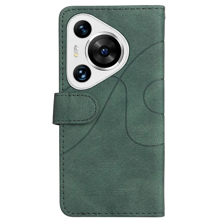 KT Leather Series-1 For Huawei Pura 70 Pro / Pura 70 Pro+ Case Color Splicing Phone Cover with Card Holder