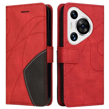 KT Leather Series-1 For Huawei Pura 70 Pro / Pura 70 Pro+ Case Color Splicing Phone Cover with Card Holder