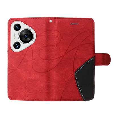 KT Leather Series-1 For Huawei Pura 70 Pro / Pura 70 Pro+ Case Color Splicing Phone Cover with Card Holder