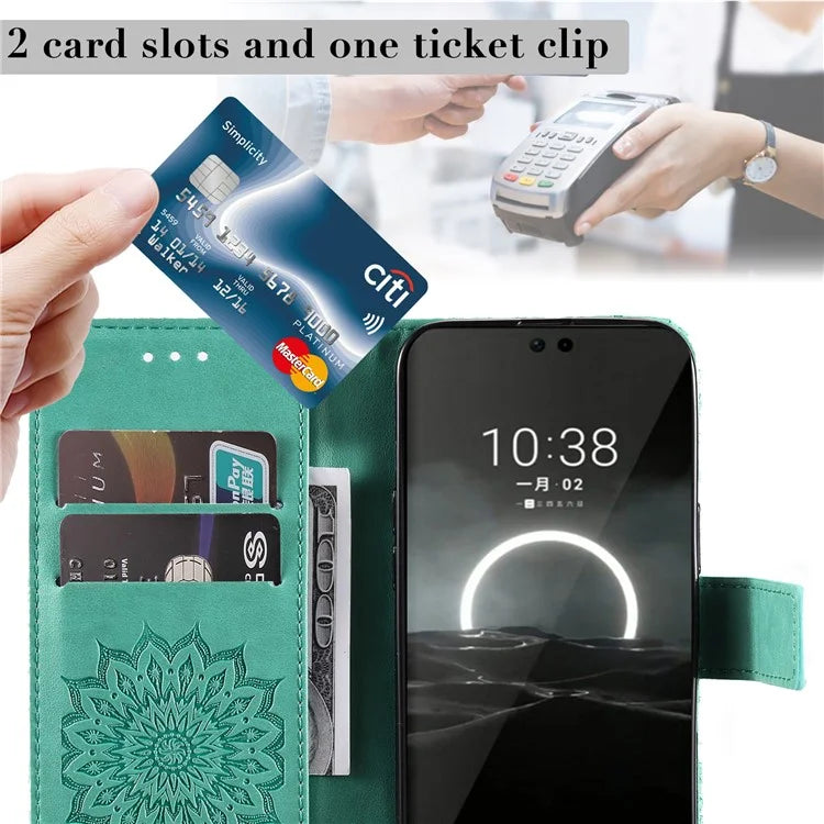 KT Imprinting Flower Series-1 For Huawei Pura 70 Case Leather Sunflower Phone Cover Stand Card Slot