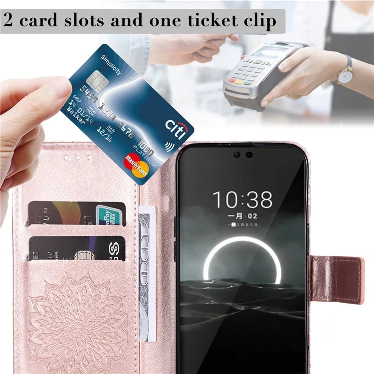 KT Imprinting Flower Series-1 For Huawei Pura 70 Case Leather Sunflower Phone Cover Stand Card Slot