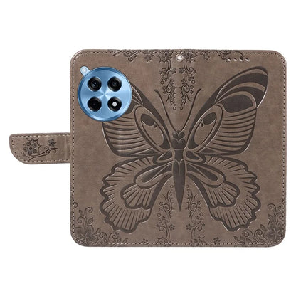 For OnePlus 12R 5G / Ace 3 5G Case Butterfly Shockproof Leather Flip Phone Cover