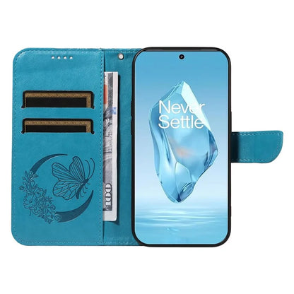 For OnePlus 12R 5G / Ace 3 5G Case Butterfly Shockproof Leather Flip Phone Cover