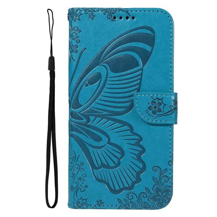 For OnePlus 12R 5G / Ace 3 5G Case Butterfly Shockproof Leather Flip Phone Cover