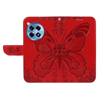 For OnePlus 12R 5G / Ace 3 5G Case Butterfly Shockproof Leather Flip Phone Cover