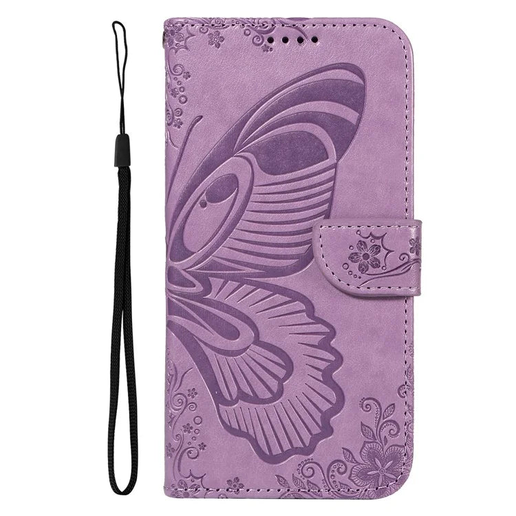 For OnePlus 12R 5G / Ace 3 5G Case Butterfly Shockproof Leather Flip Phone Cover