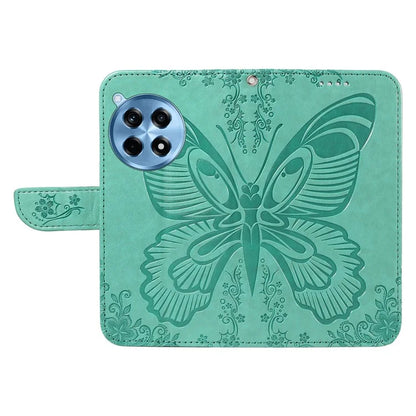 For OnePlus 12R 5G / Ace 3 5G Case Butterfly Shockproof Leather Flip Phone Cover