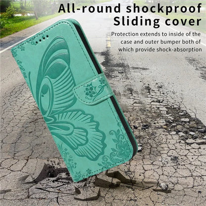 For OnePlus 12R 5G / Ace 3 5G Case Butterfly Shockproof Leather Flip Phone Cover