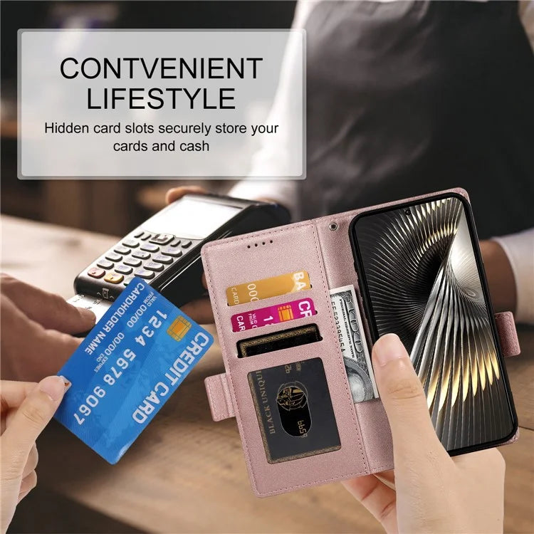 DF-010 For Xiaomi Redmi Turbo 3 5G / Poco F6 5G Stand Case PU Leather Wallet Phone Cover