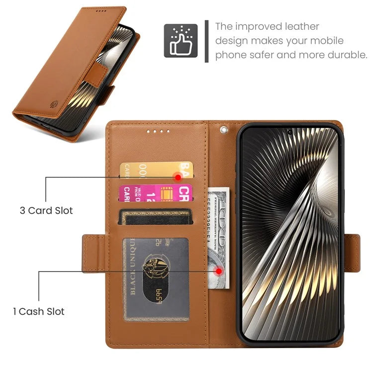 DF-010 For Xiaomi Redmi Turbo 3 5G / Poco F6 5G Stand Case PU Leather Wallet Phone Cover