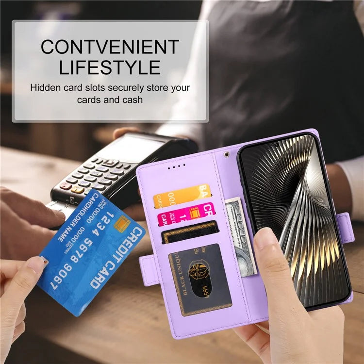 DF-010 For Xiaomi Redmi Turbo 3 5G / Poco F6 5G Stand Case PU Leather Wallet Phone Cover
