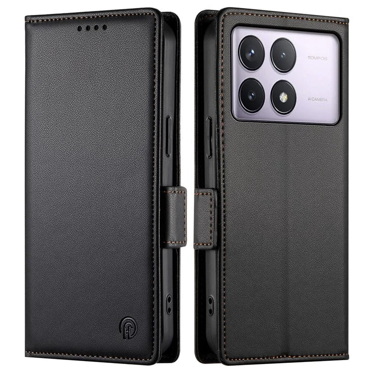 DF-010 For Xiaomi Poco F6 Pro 5G / Redmi K70 5G / K70 Pro 5G Wallet Case PU Leather Stand Phone Cover