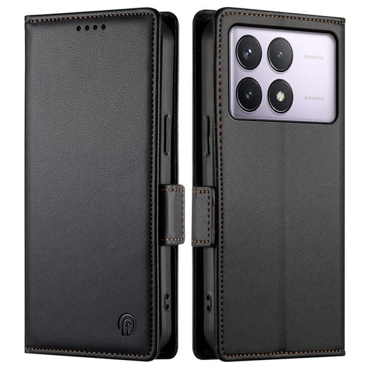 DF-010 For Xiaomi Poco F6 Pro 5G / Redmi K70 5G / K70 Pro 5G Wallet Case PU Leather Stand Phone Cover