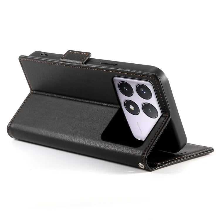 DF-010 For Xiaomi Poco F6 Pro 5G / Redmi K70 5G / K70 Pro 5G Wallet Case PU Leather Stand Phone Cover