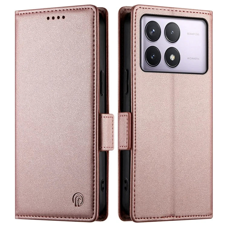 DF-010 For Xiaomi Poco F6 Pro 5G / Redmi K70 5G / K70 Pro 5G Wallet Case PU Leather Stand Phone Cover