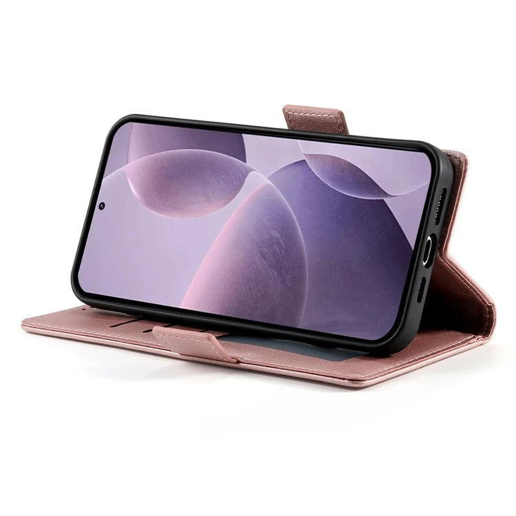 DF-010 For Xiaomi Poco F6 Pro 5G / Redmi K70 5G / K70 Pro 5G Wallet Case PU Leather Stand Phone Cover
