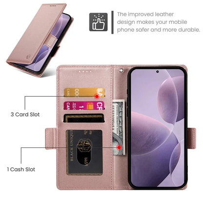 DF-010 For Xiaomi Poco F6 Pro 5G / Redmi K70 5G / K70 Pro 5G Wallet Case PU Leather Stand Phone Cover