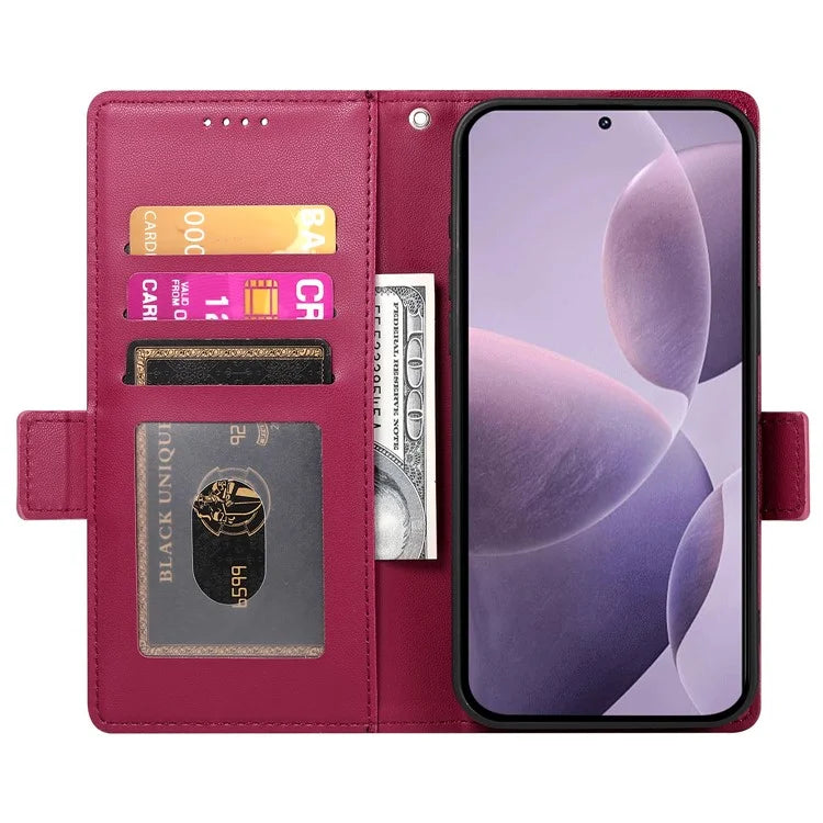 DF-010 For Xiaomi Poco F6 Pro 5G / Redmi K70 5G / K70 Pro 5G Wallet Case PU Leather Stand Phone Cover