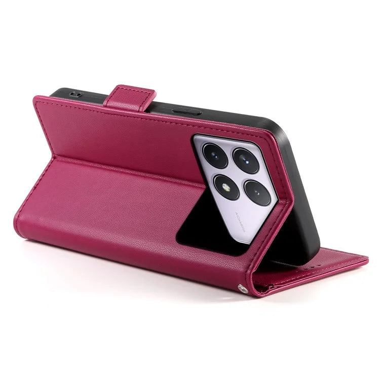 DF-010 For Xiaomi Poco F6 Pro 5G / Redmi K70 5G / K70 Pro 5G Wallet Case PU Leather Stand Phone Cover