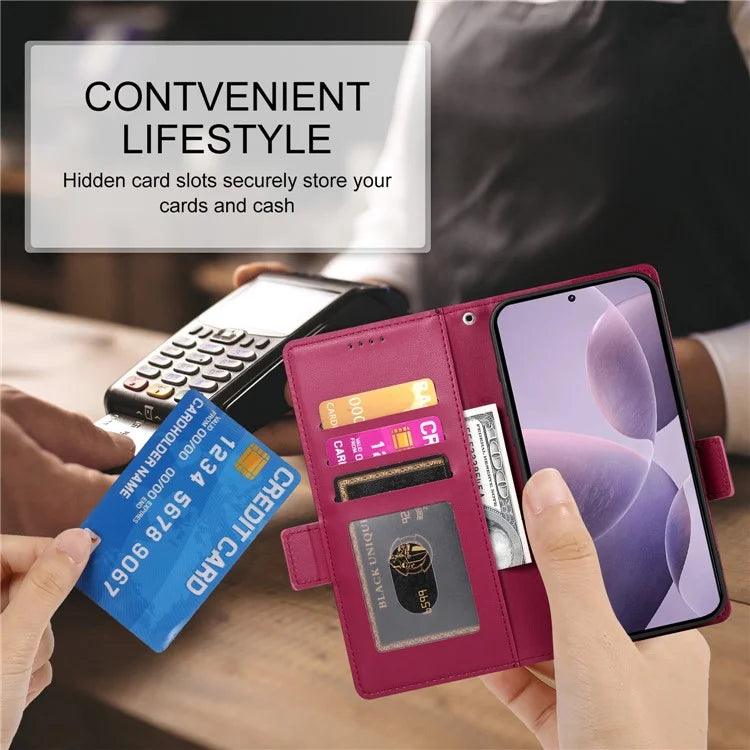 DF-010 For Xiaomi Poco F6 Pro 5G / Redmi K70 5G / K70 Pro 5G Wallet Case PU Leather Stand Phone Cover