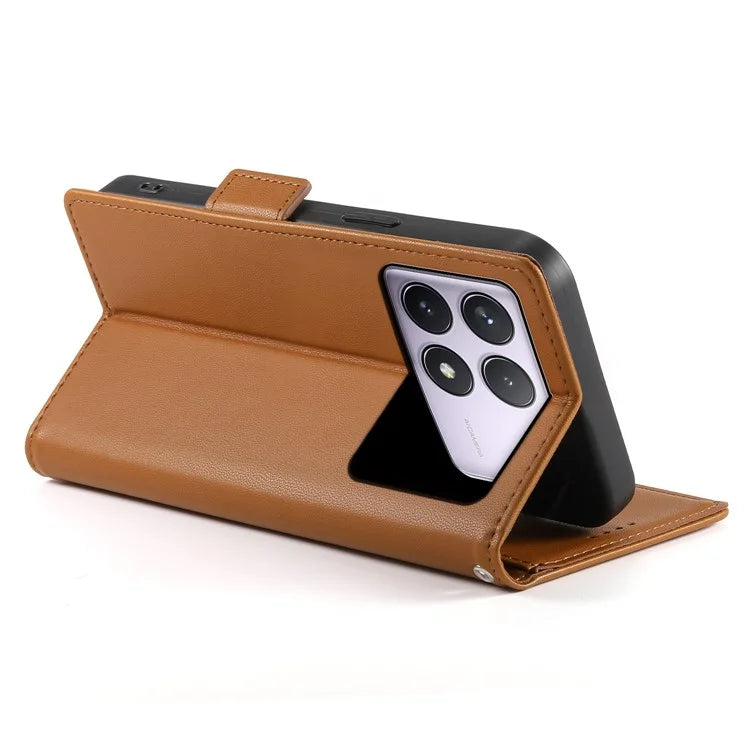 DF-010 For Xiaomi Poco F6 Pro 5G / Redmi K70 5G / K70 Pro 5G Wallet Case PU Leather Stand Phone Cover