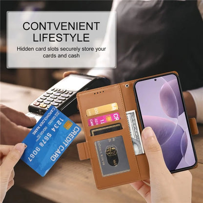 DF-010 For Xiaomi Poco F6 Pro 5G / Redmi K70 5G / K70 Pro 5G Wallet Case PU Leather Stand Phone Cover