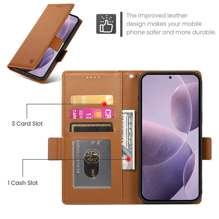 DF-010 For Xiaomi Poco F6 Pro 5G / Redmi K70 5G / K70 Pro 5G Wallet Case PU Leather Stand Phone Cover
