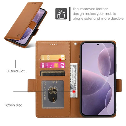 DF-010 For Xiaomi Poco F6 Pro 5G / Redmi K70 5G / K70 Pro 5G Wallet Case PU Leather Stand Phone Cover
