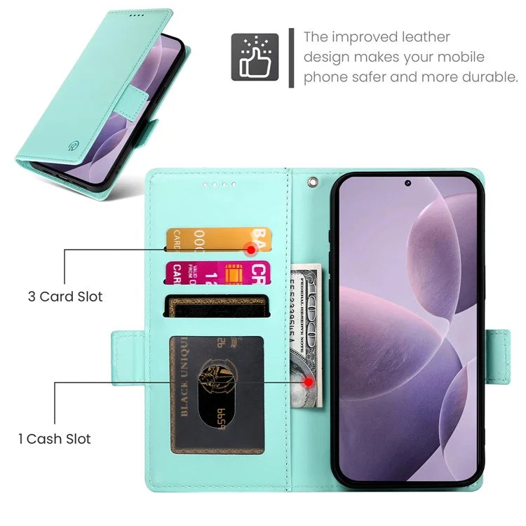DF-010 For Xiaomi Poco F6 Pro 5G / Redmi K70 5G / K70 Pro 5G Wallet Case PU Leather Stand Phone Cover