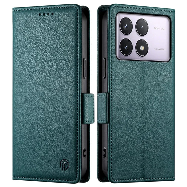 DF-010 For Xiaomi Poco F6 Pro 5G / Redmi K70 5G / K70 Pro 5G Wallet Case PU Leather Stand Phone Cover