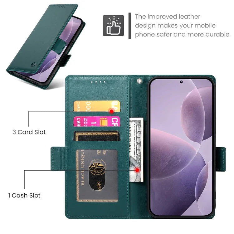 DF-010 For Xiaomi Poco F6 Pro 5G / Redmi K70 5G / K70 Pro 5G Wallet Case PU Leather Stand Phone Cover