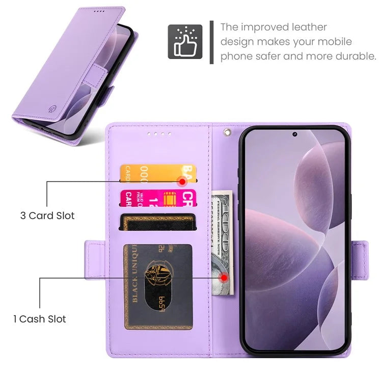 DF-010 For Xiaomi Poco F6 Pro 5G / Redmi K70 5G / K70 Pro 5G Wallet Case PU Leather Stand Phone Cover